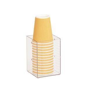 Cal-Mil 787-12 Classic 4.25in x 4.25in x 6"H Clear Straw Holder - 4 Each 