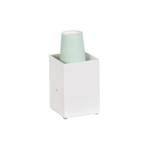 Cal-Mil 787-15 Classic 4.25" x 4.25" x 6"H White Straw Holder - 4 Each
