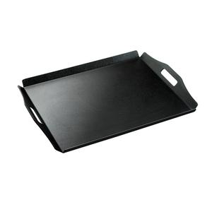 Cal-Mil 930-3-13 26in x 18in x 1"H Black Plastic Low Profile Room Service Tray 