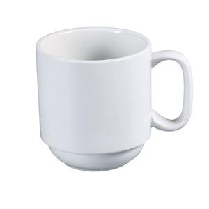 Yanco China Abco Super White Porcelain 16 oz. 4" dia. Prime Mug - 3 Doz - AC-16-P