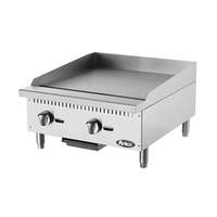 Atosa CookRite 24in Countertop Manual Gas Griddle - ATMG-24 