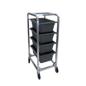 Channel Manufacturing AXD504L 19.5" x 26" x 53" Welded Aluminum Bus Bin Cart