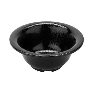 GET Etchedware Textured Black Melamine 10oz Soup Bowl - 2dz - B-105-EW-BK 