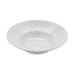 GET Minski White Melamine 12 oz. Textured Wide Rim Bowl - 1 Doz - B-12-MN-W