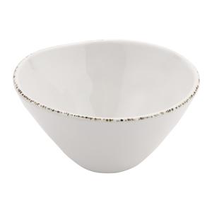 GET Urban Mill Cream Melamine 22oz 6.25in dia. Irregular Bowl - B-22-UM 