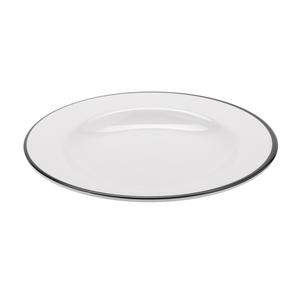 GET Settlement Bistro White Melamine 24oz Soup Bowl - 1dz - B-220-W/BK 