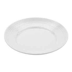 GET Minski White Melamine 1 qt. 10.5" dia. Textured Rim Bowl - B-32-MN-W