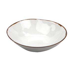 GET Rustic Mill Cream Melamine 11qt Irregular Bowl - 3 Each - B-353-RM 
