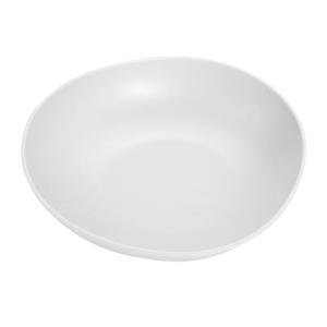 GET Riverstone White Melamine 38oz Textured Rim Salad Bowl - B-4500-W 