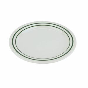 GET Emerald White Melamine 9in dia. Plate - 2dz - BF-090-EM 
