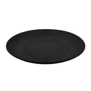 GET Nara Black Melamine 12in dia. Plate - 1dz - BF-12-BK 