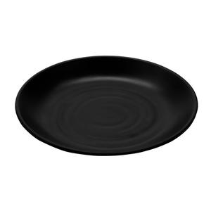GET Nara Black Melamine 7.25in dia. Plate - 2dz - BF-7-BK 