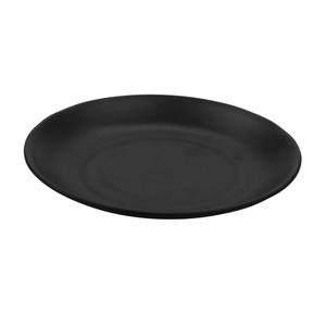GET Nara Black Melamine 9.25in dia. Plate - 1dz - BF-9-BK 