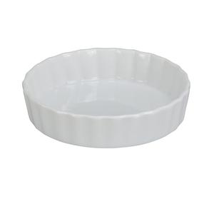 Yanco China Accessories White Porcelain 5.5oz Fluted Quince Dish-2dz - BK-605 