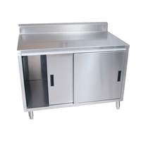 BK Resources 60"W x 30"D Stainless Steel Cabinet Base Work Table - CSTR5-3060S 
