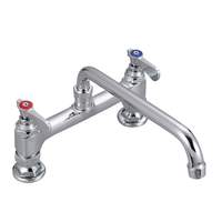 BK Resources OptiFlow Solid Body with 18in Double-Jointed Swing Spout Faucet - BKF8HD-18-G 