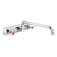 BK Resources OptiFlow Solid Body with 16in Swing Spout Faucet - BKF-8SM-16-G 