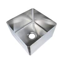 BK Resources 24in x 24in x 14in One Compartment Stainless Steel Weld-In Sink - BKFB-2424-14-16 