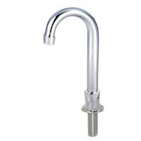 BK Resources Deck Mount Faucet Base with 3in Gooseneck Swivel Spout - BKF-DMB-3G-G 