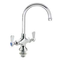BK Resources OptiFlow Dual Valve Pantry Faucet with 3in Gooseneck Spout - BKF-DPF-3G-G 