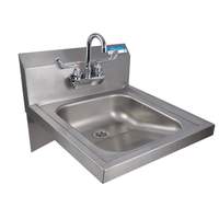 BK Resources 14"W ADA Compliant Hand Sink with 3-1/2in Gooseneck Spout - BKHS-ADA-S-P-G 