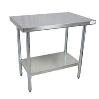 BK Resources 48"W x 30"D 16 Gauge Stainless Steel Work Table - CTT-4830