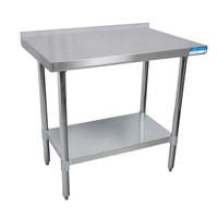 BK Resources 60"W x 30"D 16 Gauge Stainless Steel Work Table with 5in Riser - CVTR5-6030 