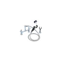 BK Resources OptiFlow Utility Spray Faucet with 72in Stainless Steel Hose - BKF-8DMUS-G 