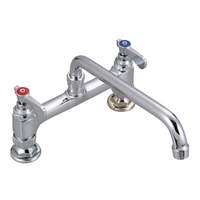 BK Resources OptiFlow Solid Body with 6in Swing Spout Faucet - BKF8HD-6-G 
