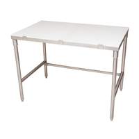 BK Resources 72"W x30"D Stainless Steel Poly Top Work Table - PTF-7230