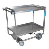 BK Resources 21"W x 33"D 2-Tier Stainless Steel Utility Cart - BKC-2133S-2H