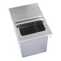 BK Resources 36"W x 20"D x 12"H Drop-in Stainless Steel Ice Bin with Lid - BK-DIBL-3620 