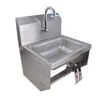 BK Resources 14"W Wall Mount Hand Sink with 3-1/2in Gooseneck Spout Faucet - BKHS-W-1410-1-BKKPG 