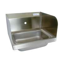 BK Resources 14"W Wall Mount Hand Sink without Faucet - BKHS-W-1410-1-SS 