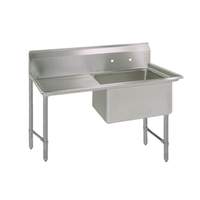 BK Resources 24"x24"x14" One Compartment 16 Gauge Stainless Steel Sink - BKS6-1-24-14-24LS