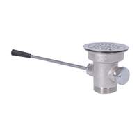 BK Resources Straight Lever Waste Drain w/ Overflow Outlet & Cap - BK-SLW-2