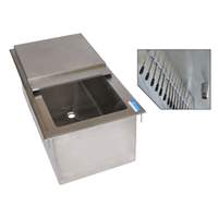 BK Resources 34"W x 20"D Drop-in Ice Bin with 7 Circuit Cold Plate - DICP7-3420 