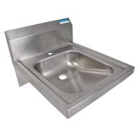 BK Resources 14" x 16" Stainless Steel ADA Wall Mounted Hand Sink - BKHS-ADA-D-1