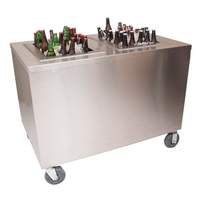BK Resources 48"W x 30"D Portable Stainless Steel Beverage Center - PBC-3048S 