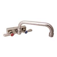 BK Resources Evolution Series Splash Mount Faucet with 12in Swing Spout - EVO-4SM-12 