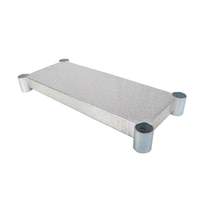 BK Resources Galvanized Work Table Undershelf for 48"W x 18"D Work Table - VTS-1848 
