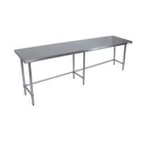 BK Resources 96"Wx24"D Stainless Steel Open Base Work Table - VTTR5OB-9624 