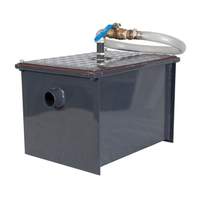 BK Resources 100 lb Semi-Automatic Grease Interceptor w/ Drawoff - BK-SGI-100