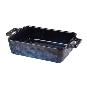 Yanco China Blue Star Glazed Porcelain 25oz Bake Dish with Handle-6 Each - BL-910 