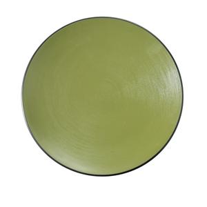 Yanco China Birmingham Green & Gray Melamine 8.5in dia. Plate - 3dz - BM-109GR 