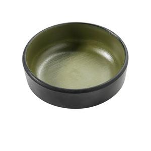 Yanco China Birmingham Green & Gray Melamine 4 oz. Square Sauce Dish - BM-4004GR