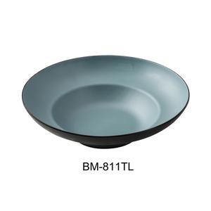Yanco China Birmingham Tela & Gray Melamine 20oz Pasta Bowl - 1dz - BM-811TL 