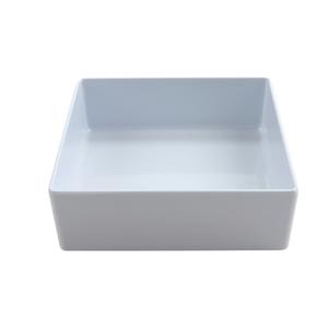 GET Milano White Melamine 7.5in x 7.5in Bento Box Insert - 1dz - BN-F-W 