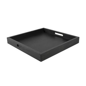 Mikasa Hospitality BQ013B Select Concept Black Oak 15.7in x 15.7in Serving Tray - 2 Each 