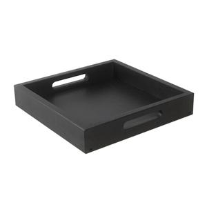 Mikasa Hospitality BQ091B Select Concept Black Oak 11in x 11in Serving Tray with Handles 